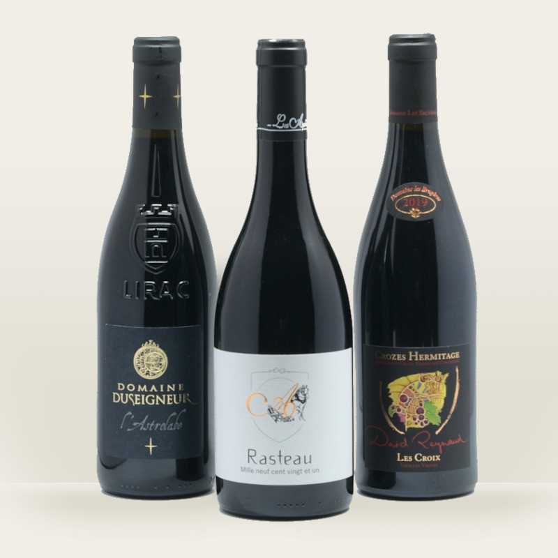 Coffret vin Cotes du Rhone